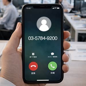 「0357849200」は三菱UFJニコスから着信