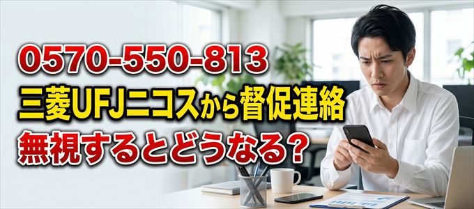 「0570550813」は三菱UFJニコスから督促電話