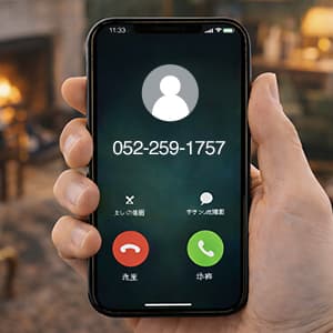 「0522591757」は三菱UFJニコスから着信